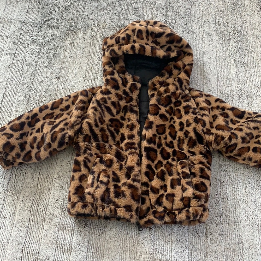 Girls Leopard Jacket